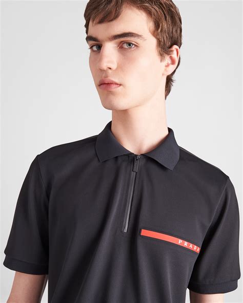 prada logo polo shirt|prada polo shirt sale.